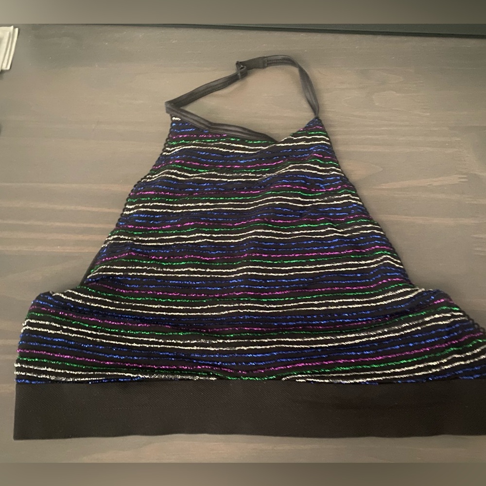 Victoria’s Secret High neck unlined with wire bralette with shine colors